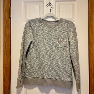 Carhartt Gray Women’s Pullover Sweatshirt Size Small